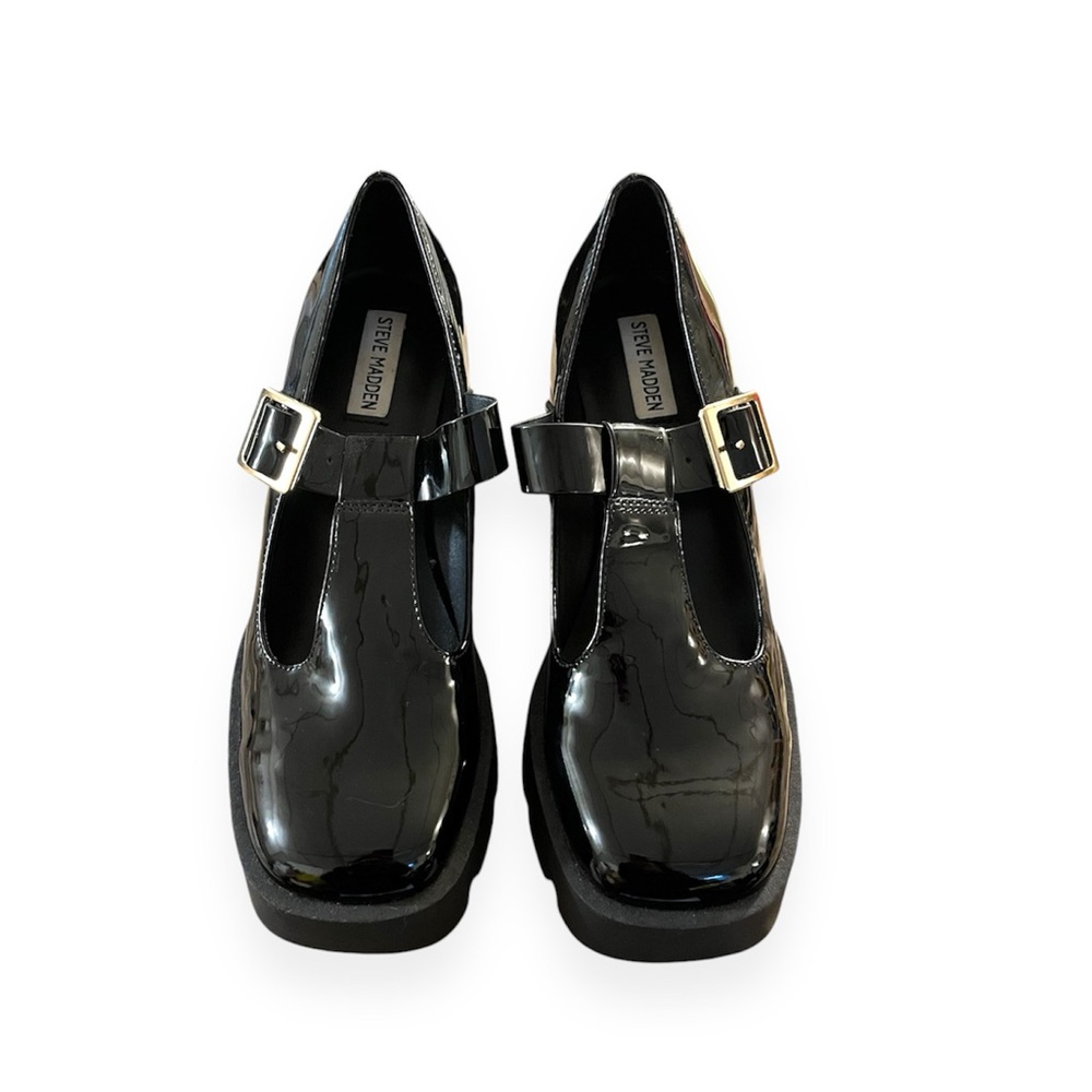 Steve Madden Paloma Black Platform Mary Jane Women’s size 8.5 Coquette Academia - Picture 2 of 6